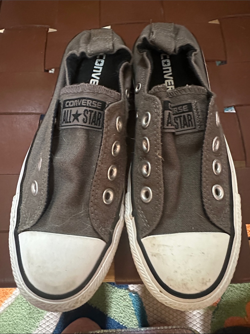 Converse All Star Slip-On Canvas Sneakers - Dark Olive